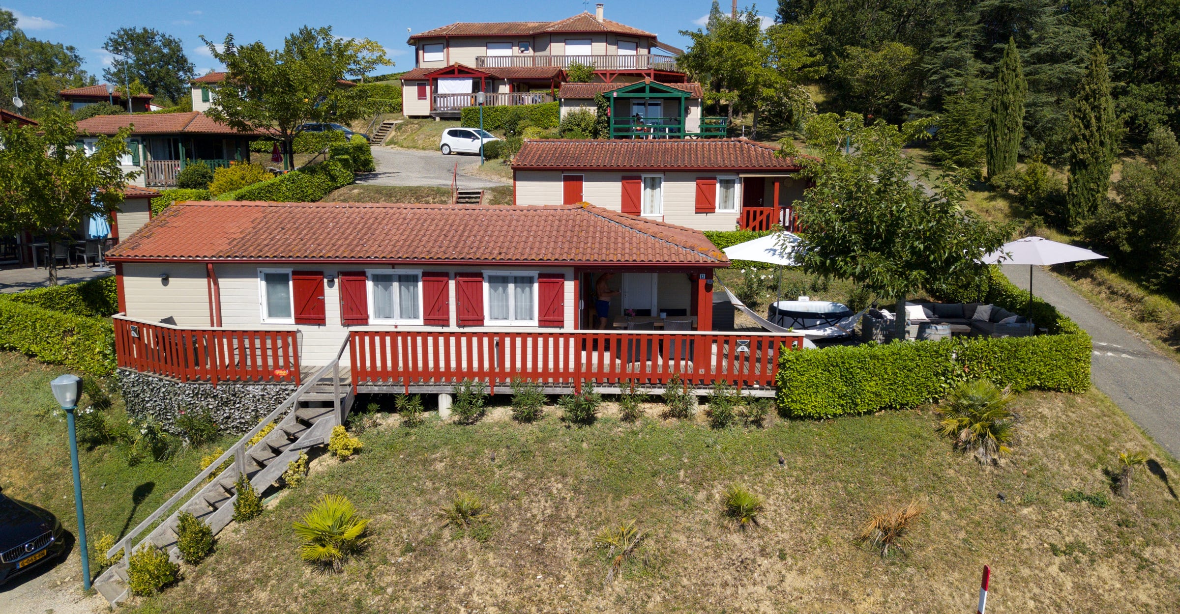 Chalet 13 / PRL 13 bij Camping Le Talouch in de Gers, zuid Frankrijk